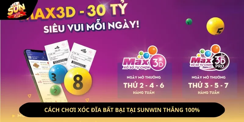 Xổ Số 3D Max Sunwin - Cách Chơi Và Mẹo Soi Cầu Dễ Trúng